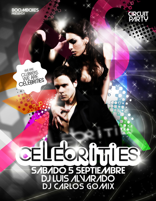Nightclub Flyer Sample 26 Night Club Flyer – Celebrities Circuit Party