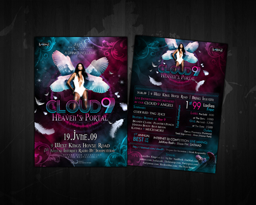 Nightclub Flyer Sample 30 Night Club Flyer – Cloud 9 Heaven’s Portal