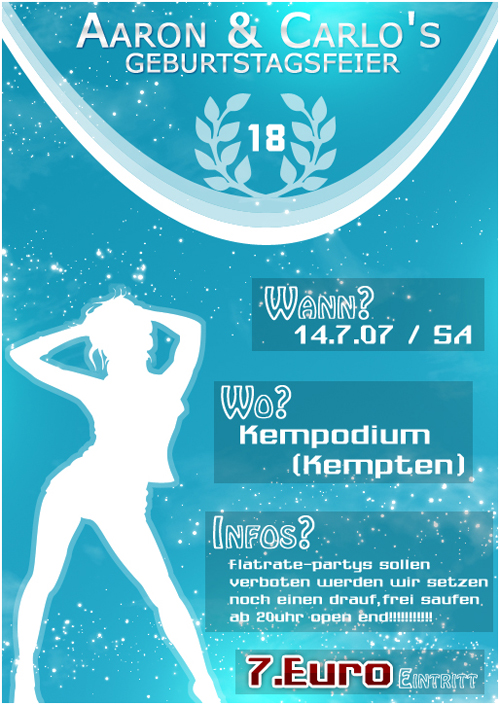 Nightclub Flyer Sample 38 Night Club Flyer – Aaron and Carlo’s Geburtstagsfeier