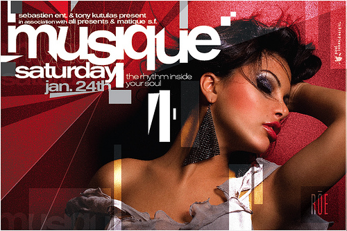 Nightclub Flyer Sample 06 Night Club Flyer - Musique: Rhythm in Your Soul
