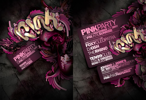 Nightclub Flyer Sample 36 Night Club Flyer – Pink Party