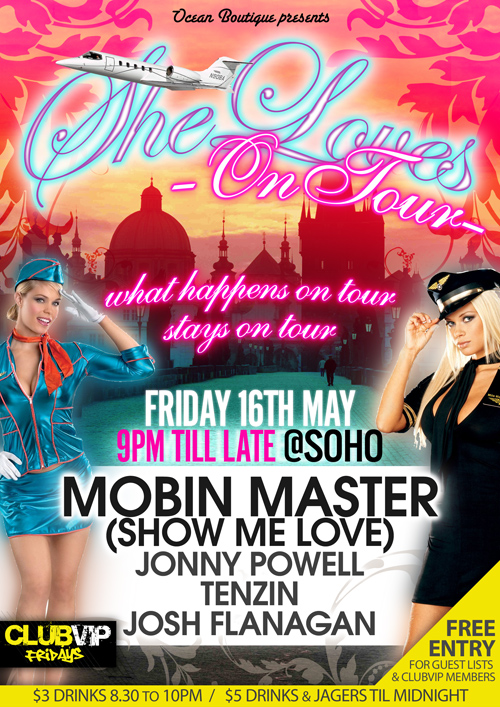 Nightclub Flyer Sample 13 Night Club Flyer - On Tour, Free Entry