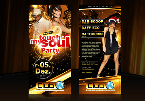 Nightclub Flyer Sample 22 Night Club Flyer - Touch My Soul Party