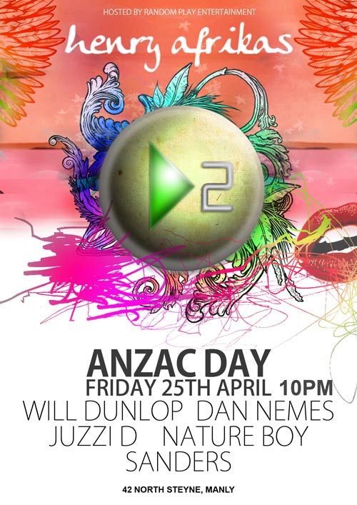 Nightclub Flyer Sample 08 Night Club Flyer - Random Play Entertainment Advertising