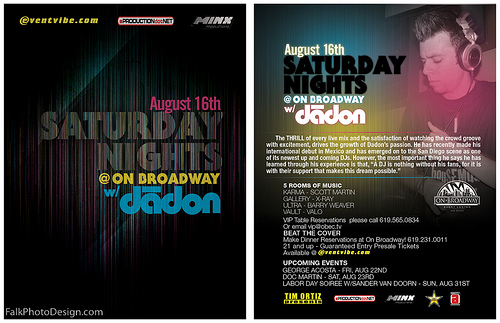 Nightclub Flyer Sample 43 Night Club Flyer – Saturday Nights at Broadway