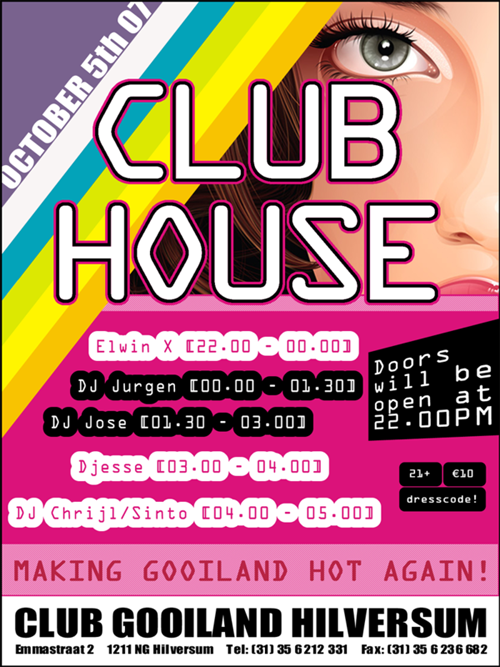 Nightclub Flyer Sample 65 Night Club Flyer - Club HouseGooiland