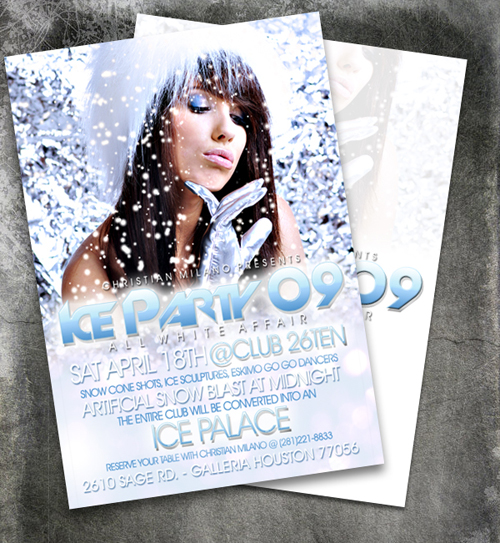 Nightclub Flyer Sample 74 Night Club Flyer - Ice Party