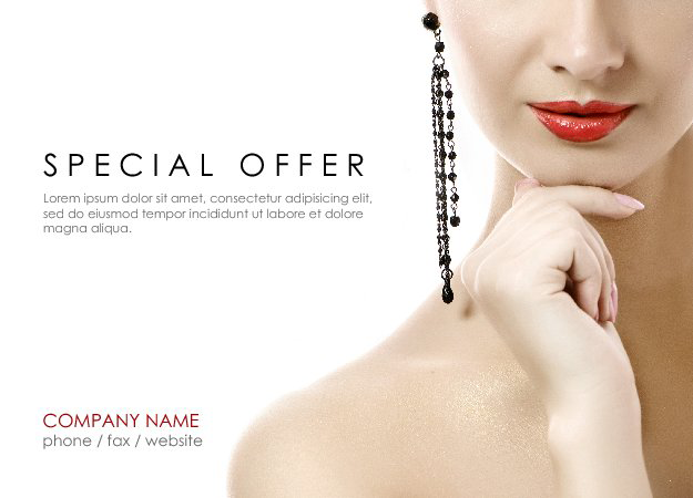 Custom Postcard Design for Cosmetics Services 10