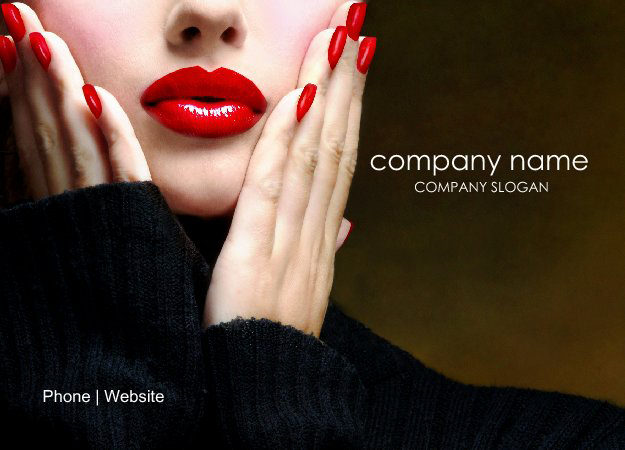 Custom Postcard Design for Cosmetics Services 2