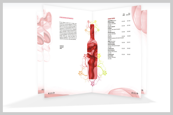 wine menu design 02 Wine Menu Design - Boutique de Vinhos