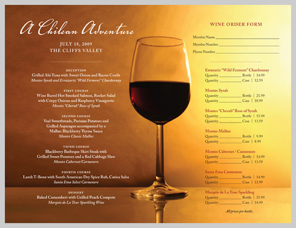 wine menu design 09 Wine Menu Design - A Chilean Adventure