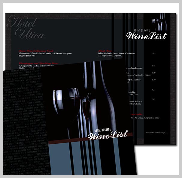 wine menu design 14 Wine Menu Design - Hotel Utica