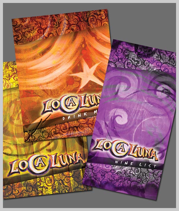 wine menu design 18 Wine Menu Design - Loca Luna