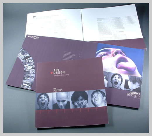 college brochure design 03 College Brochure Design - Winthrop University Art and Design