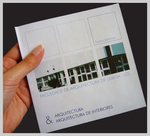 college brochure design 08 College Brochure Design - FAUTL rchitecture College of Lisbon Technical University