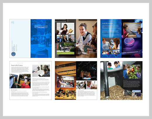 college brochure design 12 College Brochure Design - Connecticut College Academic Brochure