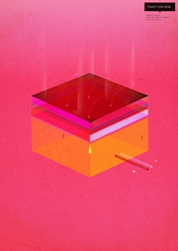 poster design inspiration 39 Poster Design Inspiration - Toast for Skin