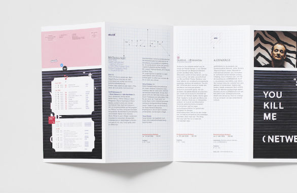 event brochure design examples 12 Event Brochure Design Examples - Kunstcentrum Netwerk
