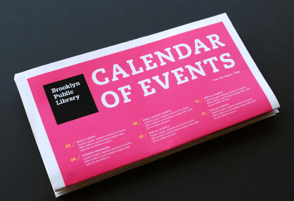 event brochure design examples 17 Event Brochure Design Examples - Brooklyn Public Library