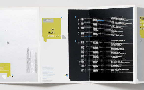 event brochure design examples 18 Event Brochure Design Examples - Cie Charleroi Danses