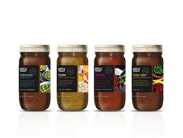 food label design 14 Food Label Design - Simmer Sauce