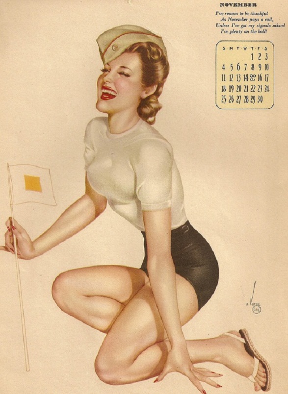 Pin-Up Girl Calendar 06 Pin-Up Girl Calendar - November - Zawesome