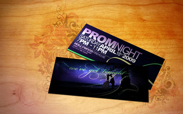 custom ticket invitations 06 Custom Ticket Invitations - Prom Night