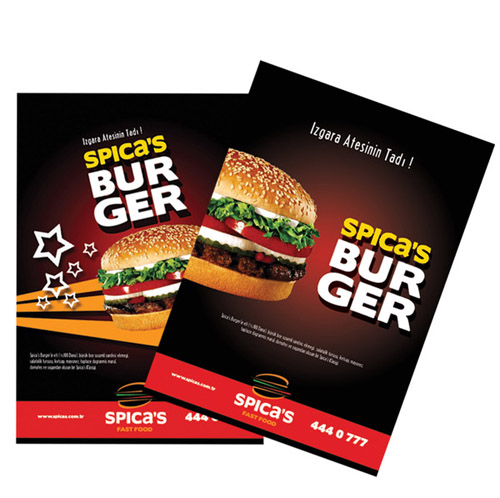 Fast Food Poster Designs Spica's Burger 15 fast-food-poster-designs-15