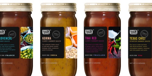 Jar labels for sauces. Fresh Easy Simmer Sauces Jar Label