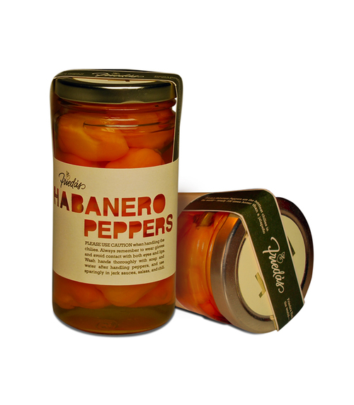 Frieda's Habanero labels frieda's habanero jar label
