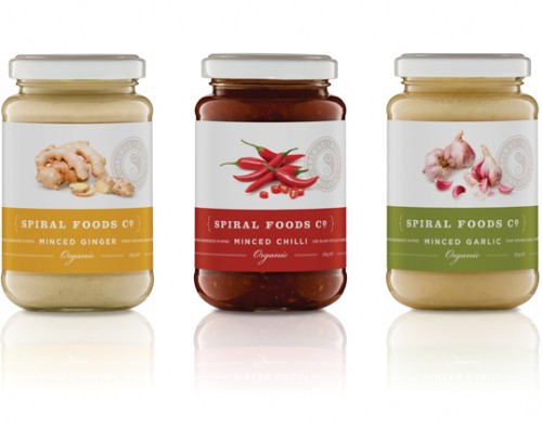 Minced spice labels Spiral Minces Jar Label
