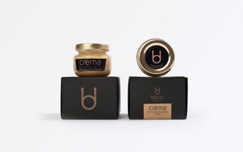 Labels and packaging Blanc jar label