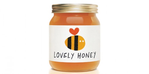 Doesn't get simpler than this! Lovely honey jar labels