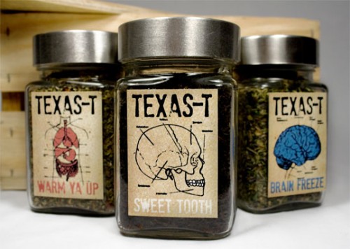 Labels for spice rubs Texas T