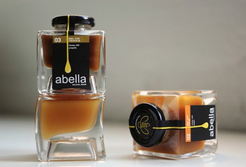 Labels for stacking jars Abella jar label