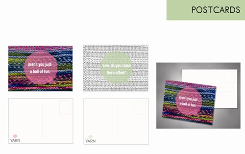 business postcard ideas 12 - yarn corporate identity