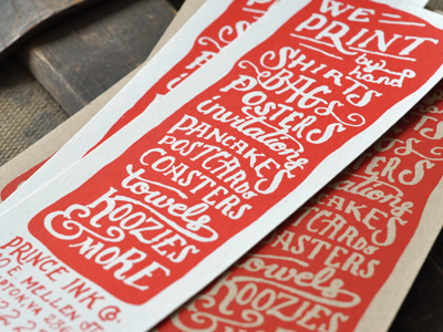 The Prince Ink Co. The Prince Ink Co. Flyer