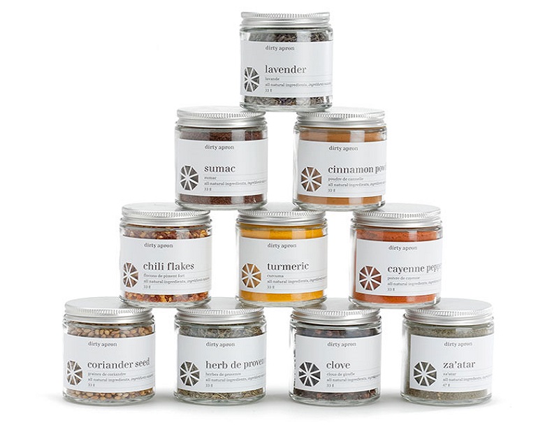 Jar labels for basic spices