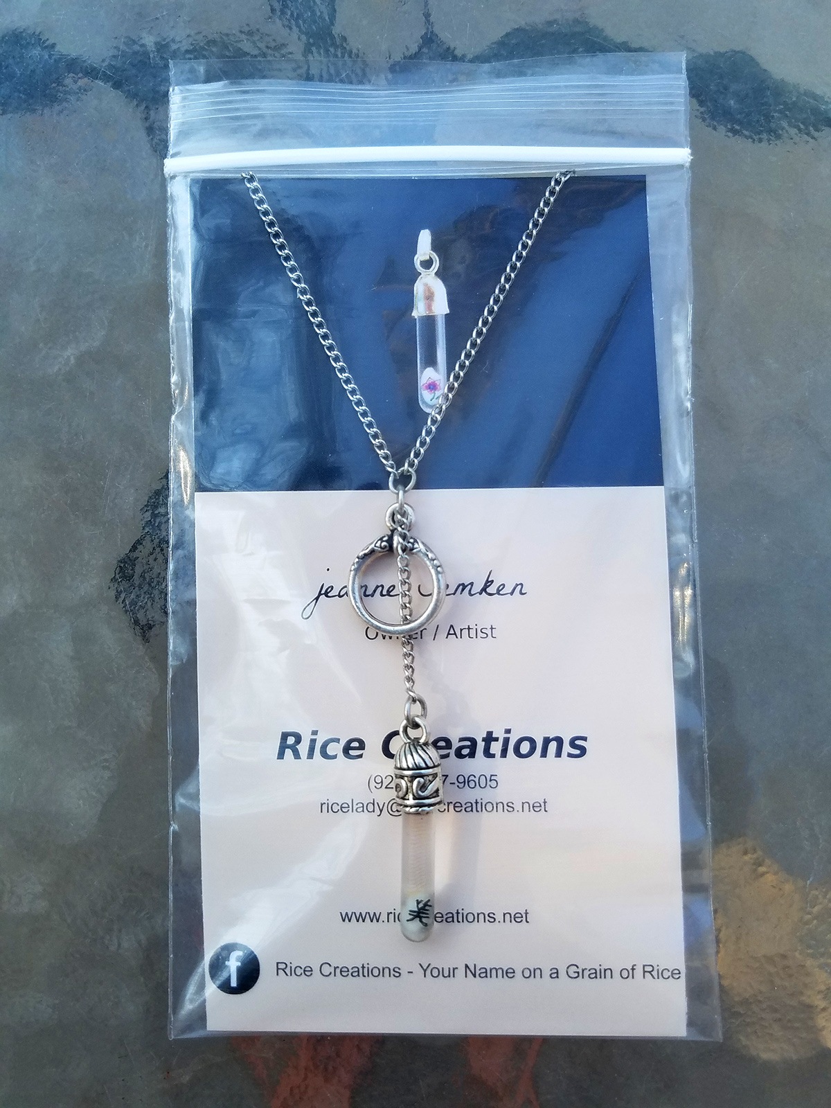 Rice Creations UPritning Business Card Rice Creations UPritning Business Card