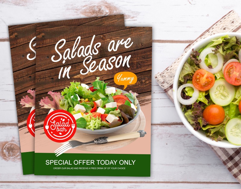 salad flyer marketing