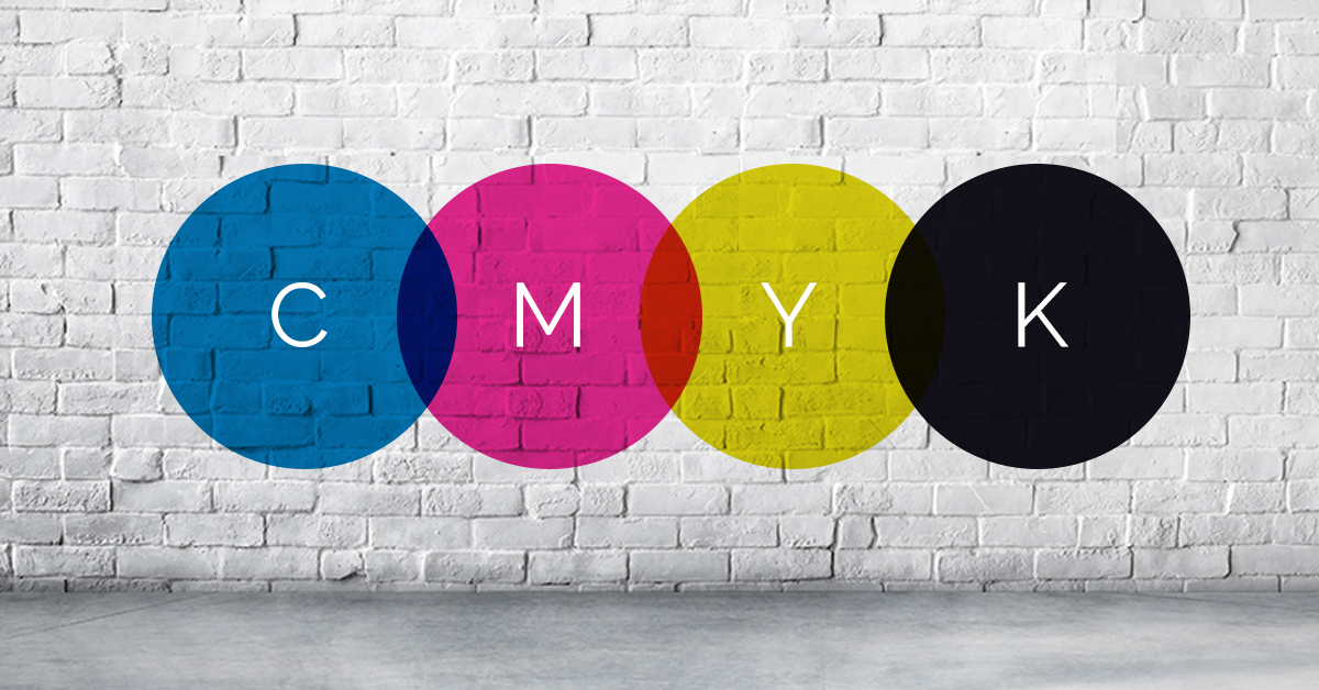 Cyan, Magenta, Yellow, and Key Color--Black (CMYK) CMYK on white