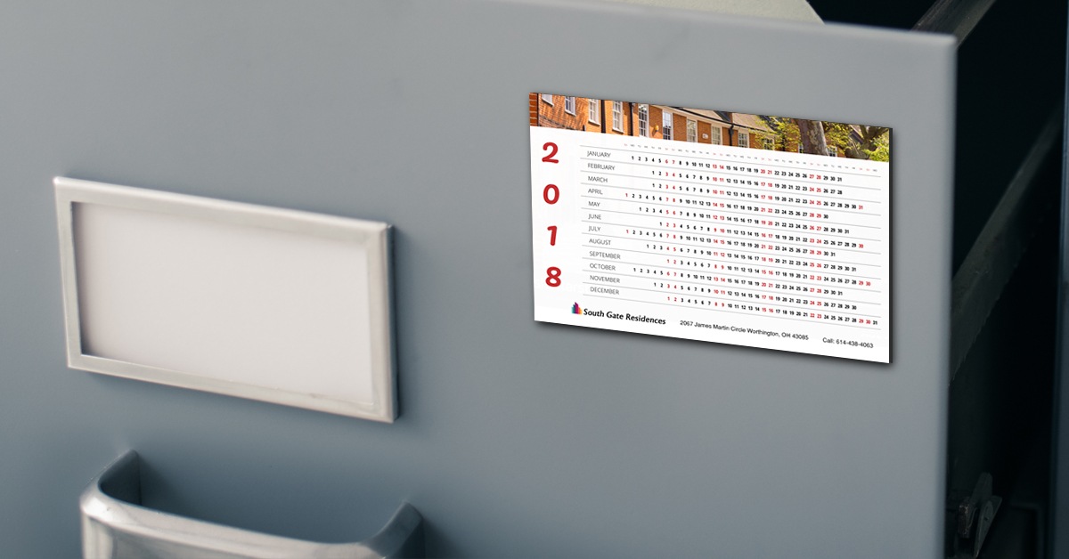 Real estate businesses often send out calendars before the start of the New Year. Real Estate Calendars