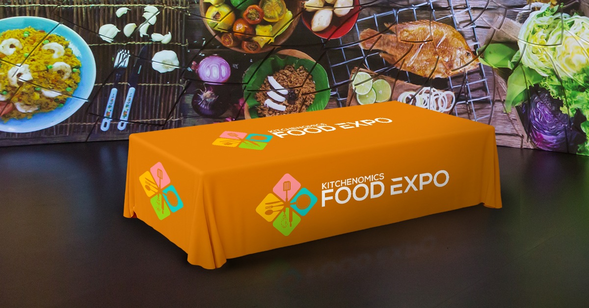 Custom Tablecloth Custom Tablecloths Food Expo