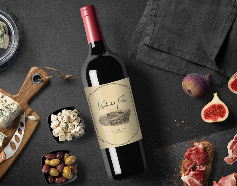 wine label design