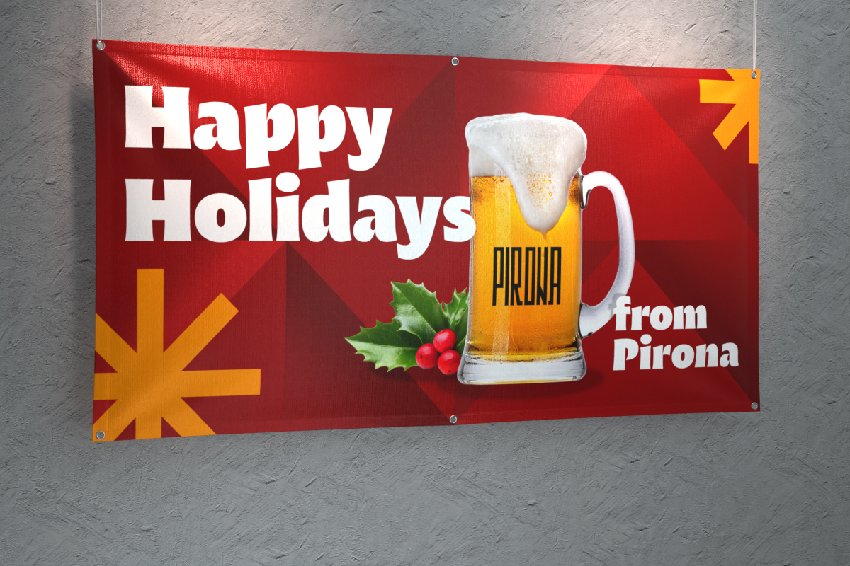 Vinyl Banner for Welcome Sign or Holiday Greeting